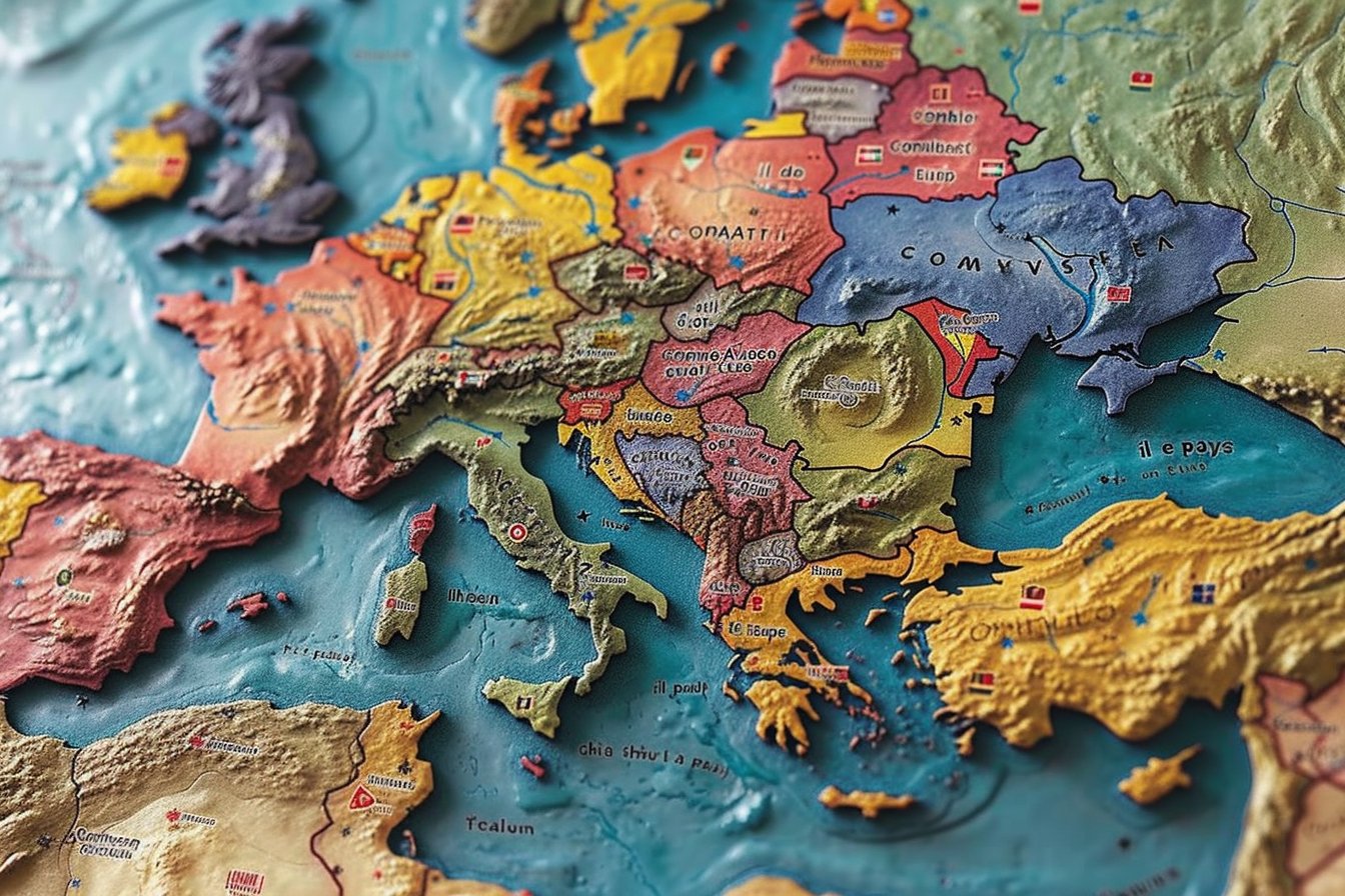 Carte de l'Europe et de ses pays