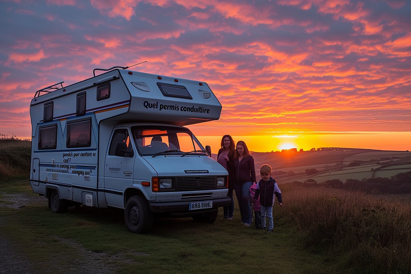 Camping-car sur la route des vacances