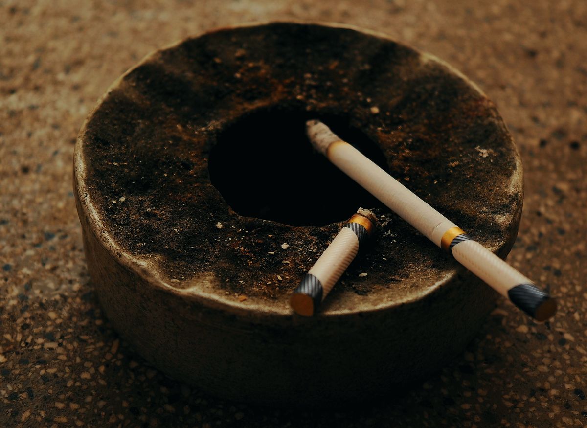 Cigarette éteinte symbolisant l'arrêt du tabac